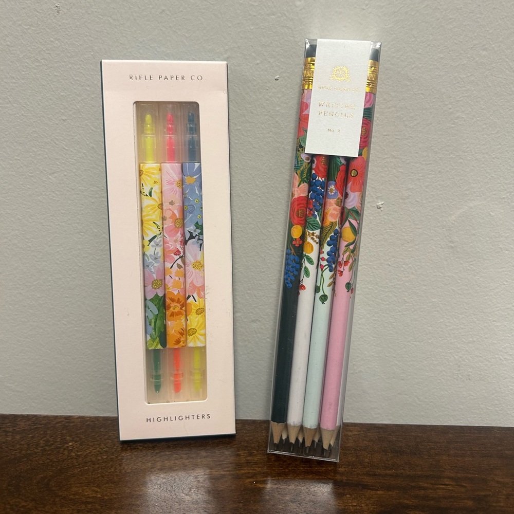 New! Rifle Paper Co. Pencils & Highlighters Set